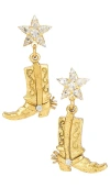 Elizabeth Cole These Boots Were Made For Walking Drop Earrings
