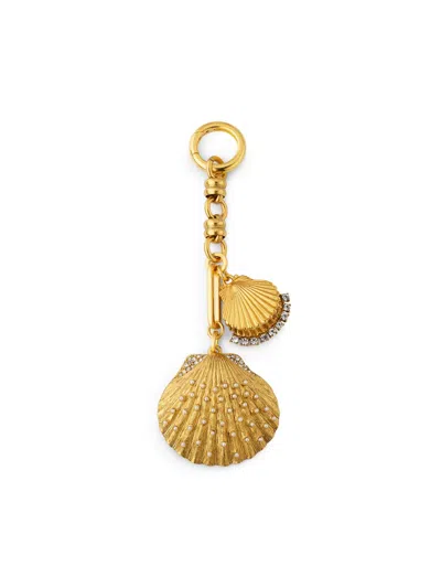 Elizabeth Cole Women's Calico Crystal, Imitation Pearl & 24k-gold-plated Bag Charm In White