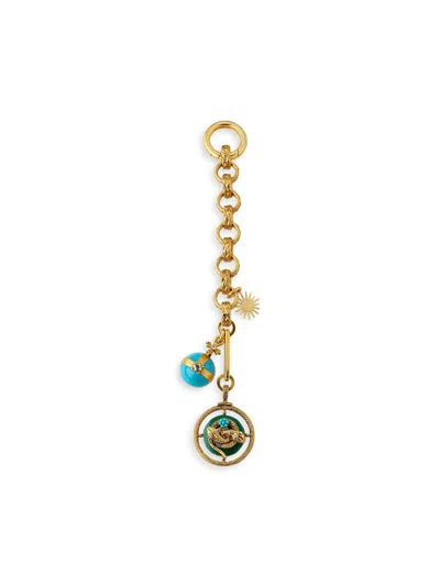 Elizabeth Cole Women's Snake Crystal, Enamel & 24k-gold-plated Bag Charm