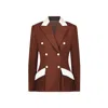 Elizabeth Diamant Brown / White Mahogany Suit In Multi