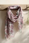 Elizabeth Gillett Rose Lattice Scarf In Pink