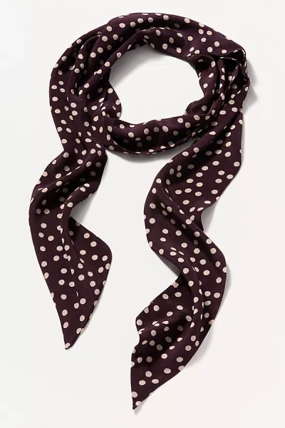 Elizabeth Gillett Skinny Polka Dot Scarf