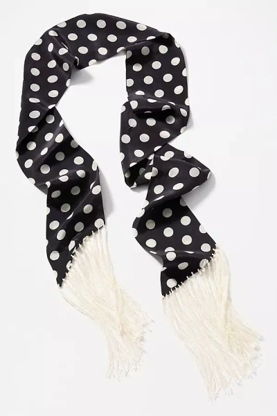 Elizabeth Gillett Skinny Polka Dot Scarf