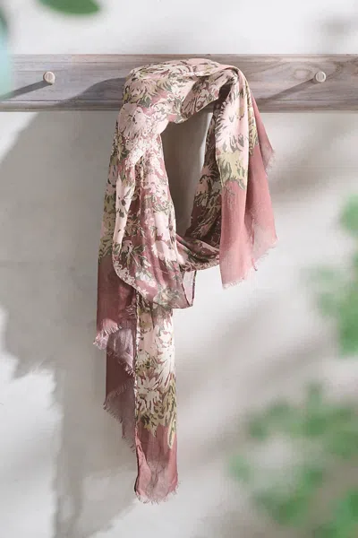 Elizabeth Gillett Tess Floral Scarf In Multi