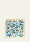 Elizabeth Hayt Beguiling Blue Marshlands Dinner Napkin In Blue