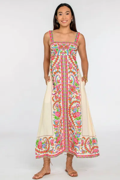 Elizabeth James The Label Annalisa Dress In Scroll With It In Multi