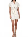 Elizabeth James The Label Austin Mini Dress In Pure In White