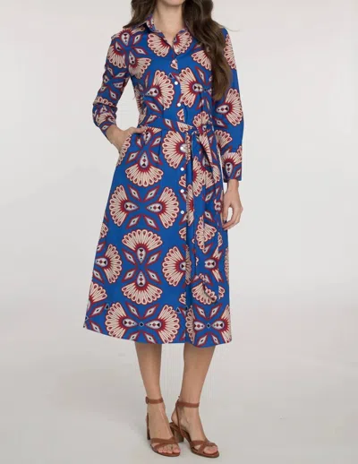 Elizabeth James The Label Blake Dress In Sapphire Feather