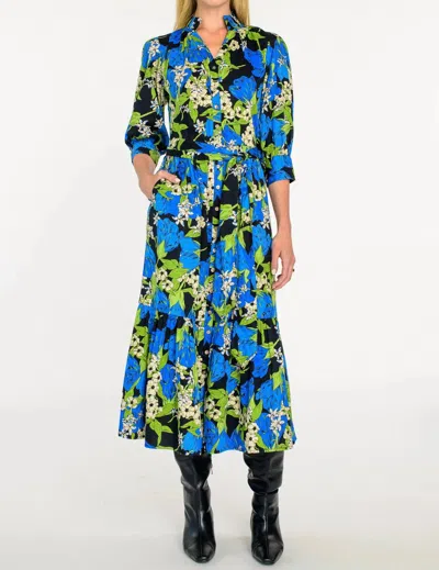 Elizabeth James The Label Bonnie Dress In Night Bloom