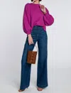 Elizabeth James The Label Camille Sweater In Fuschia In Pink