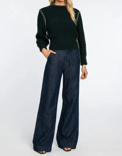 Elizabeth James The Label Cheyenne Sweater In Jasper In Blue