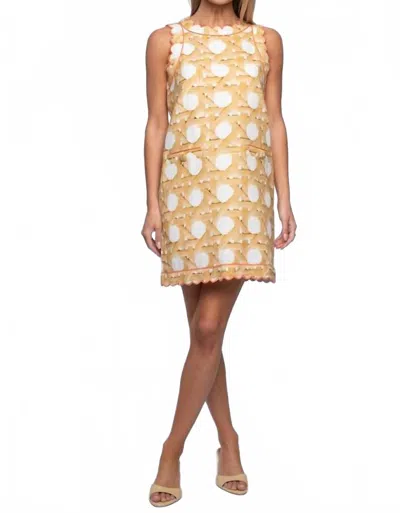 Elizabeth James The Label Ellie Mini Dress In Wicker In Neutral