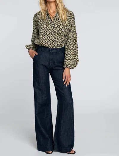 Elizabeth James The Label Emory Blouse In Patch In Multi