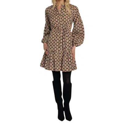 Elizabeth James The Label Emory Chic Poplin Short Dress In Mini Link