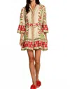 Elizabeth James The Label Frances Dress-indian Flower In Ivory In Multi