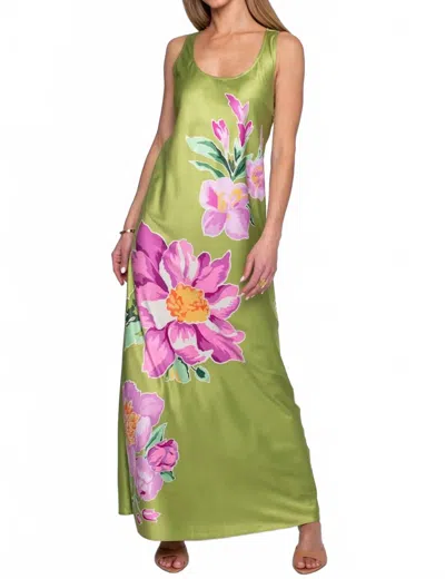 Elizabeth James The Label Ginger Dress In Green Floral