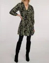 Elizabeth James The Label Libby Dress In Sprig In Yellow