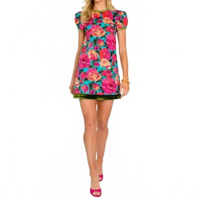 Elizabeth James The Label Louisa Mini Dress In Rose In Multi