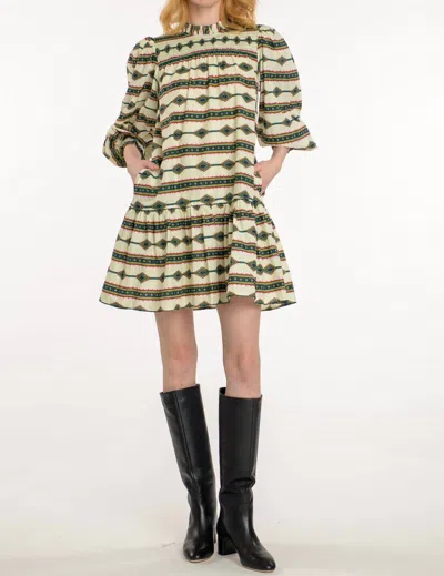 Elizabeth James The Label Lucy Dress In Apache Stripe In Multi