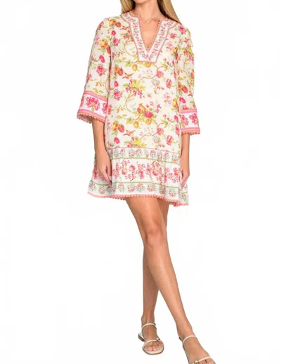 Elizabeth James The Label Lucy Mini Dress In English Garden In Multi