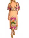 Elizabeth James The Label Mila Skirt In Pink In Brown