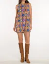 Elizabeth James The Label Navajo Ellie Dress In Blue In Blue