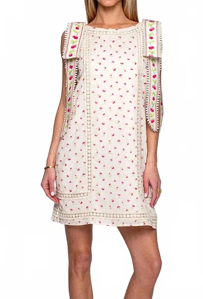 Elizabeth James The Label Nell Dress In Cherries In White