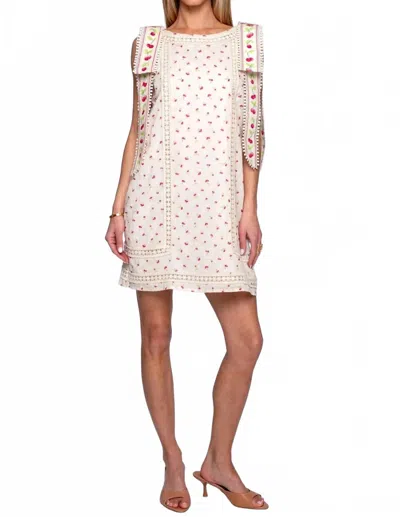 Elizabeth James The Label Nell Dress In Mini Cherries In White