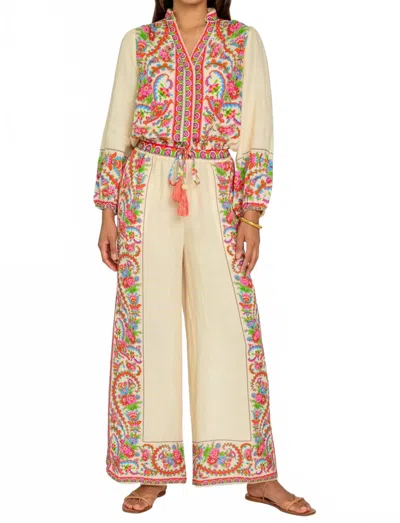 Elizabeth James The Label Presley Pant In Scroll With It In Multi
