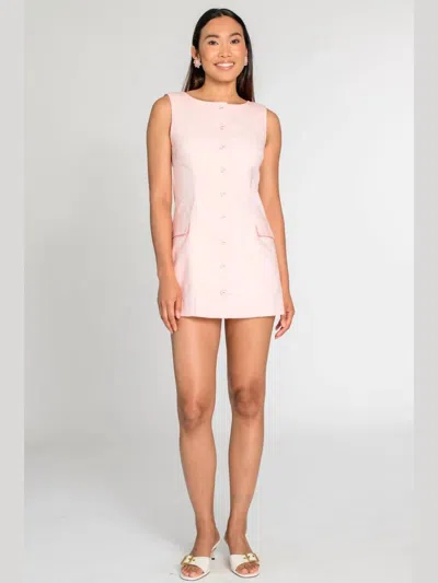 Elizabeth James The Label Rory Mini Dress In Pink Peony
