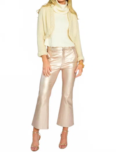 Elizabeth James The Label Roxy Jeans In Metallic Denim