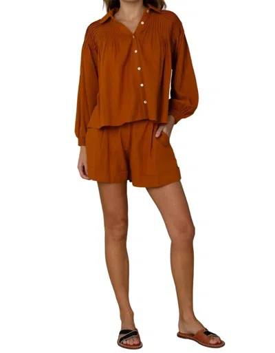 Elizabeth James The Label Sami Shorts In Butterscotch In Yellow