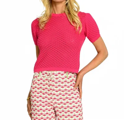 Elizabeth James The Label Shelby Sweater In Love Potion In Pink