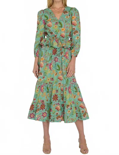 Elizabeth James The Label Sloane Top In Exotic Flower In Multi