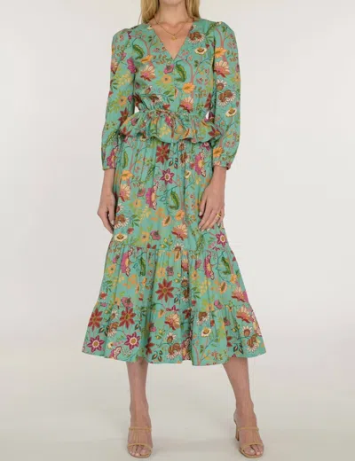 Elizabeth James The Label Sloane V-neck Top In Exotic Flower