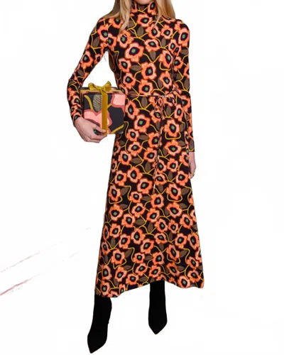 Elizabeth James The Label Stevie Dress In Poppies In Multi