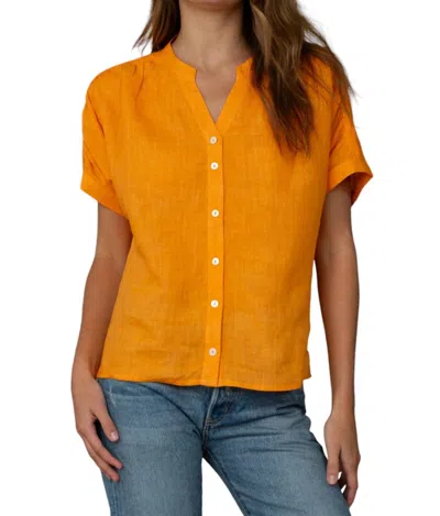 Elizabeth James The Label Tatum Top In Apricot In Beige
