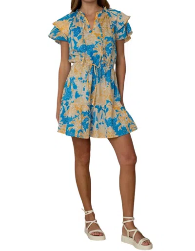Elizabeth James The Label Tinsley Dress In Tropical Toile In Multi