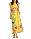 Elizabeth James The Label Winnifred Skirt In Tapestry Yellow In Multi