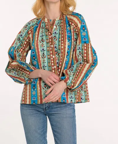 Elizabeth James The Label Women's Emory Top In Serape Stripe In Multi