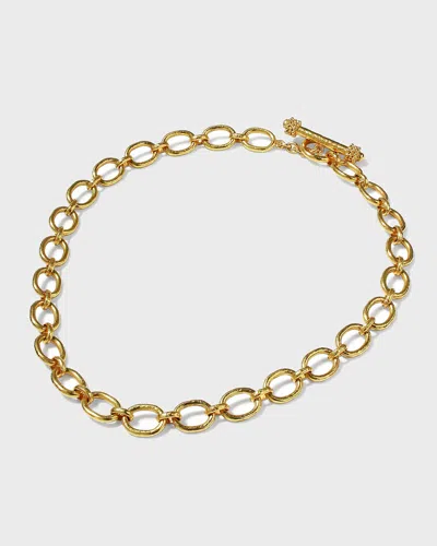 Elizabeth Locke 19k Fiesole Link Necklace, 17"l In 05 Yellow Gold