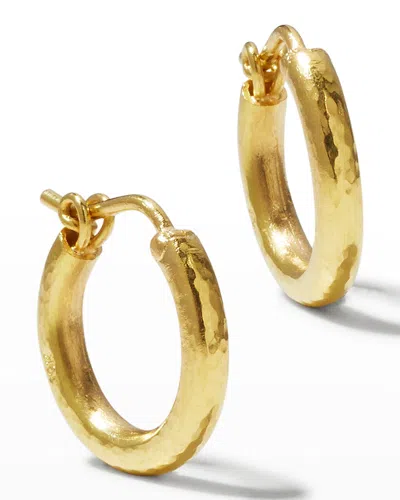 Elizabeth Locke 19k Yellow Gold Hoop Earrings In 05 Yellow Gold