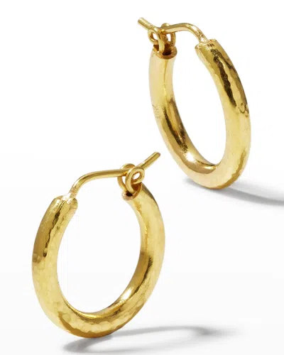 Elizabeth Locke 19k Yellow Gold Hoop Earrings In 05 Yellow Gold