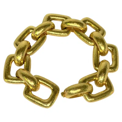 Pre-owned Elizabeth Locke Small Livorno Link Bracelet In Multi