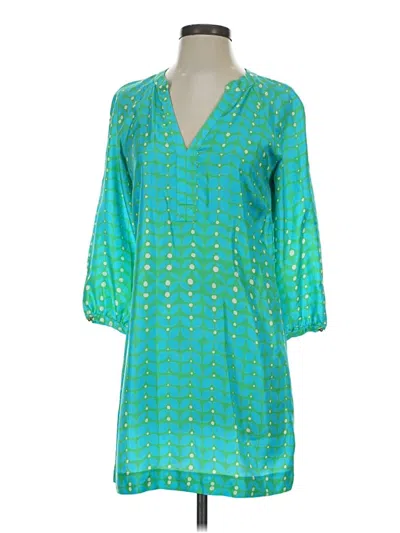 Pre-owned Elizabeth Mckay Casual Dress In Teal