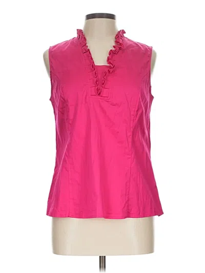 Pre-owned Elizabeth Mckay Sleeveless Blouse In Pink