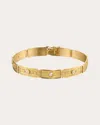 Elizabeth Moore Women's Protection Diamond & 18k Gold Bracelet In Gold