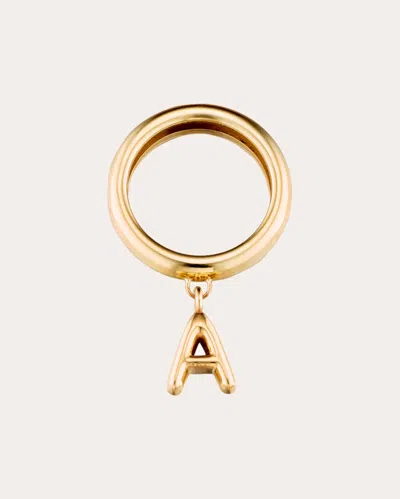 Elizabeth Moore Women's Puffy Initial Ring In Gold