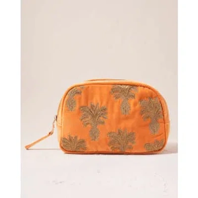 Elizabeth Scarlett Cosmetics Bag In Orange