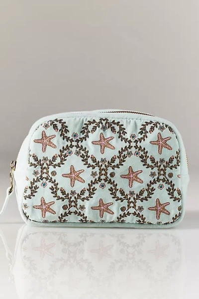 Elizabeth Scarlett Makeup Bag In Blue